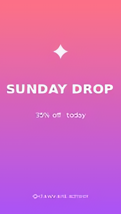 社媒卡片 1 - Sunday Drop · 2x 放大